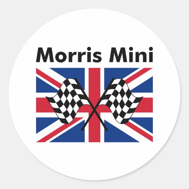 Adesivo Clássico Morris Mini (Frente)
