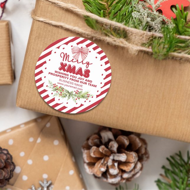 Adesivo Clássico Natal Flores Vermelhas Brancas  (Criador carregado)