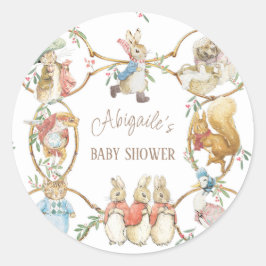 Adesivo Clássico Peter, o Chá de fraldas de inverno do Coe