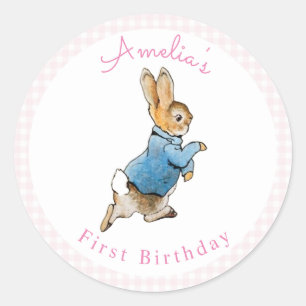Adesivo Clássico Peter Rabbit Beatrix Potter Birthday