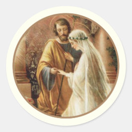 Adesivo Clássico R Clássico de Casamento de Noiva Católica