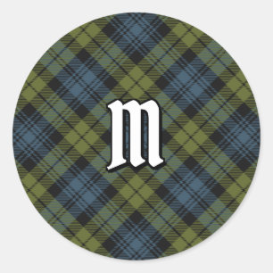Adesivo clássico redondo Campbell Tartan