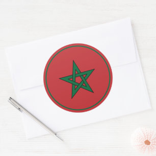 adesivo clássico redondo morocco