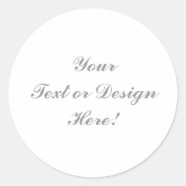 Adesivo Clássico redondo personalizável - seu Design