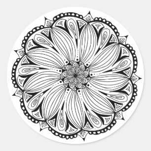 Adesivo Clássico Round Mandala Sticker
