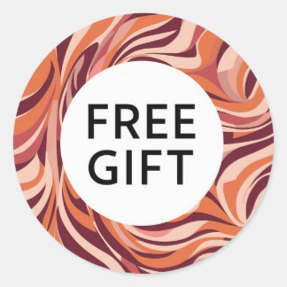 Adesivo Clássico Round Sticker Belo design de Presente Liv