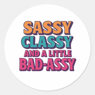 Adesivo Clássico Sassy e um Pequeno Vestido Mau-Assy - Fun