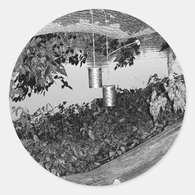 Adesivo Clássico - telefone antigo (Frente)