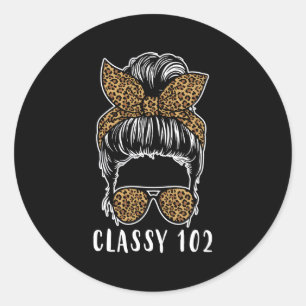 Adesivo Classy 102 Messy Bun Leopard