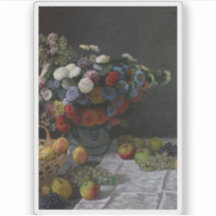 Claude Monet - A Vida Estática com Flores e Frutas