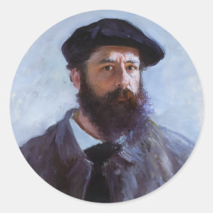 Adesivo Claude Monet, Autorretrato com Boina,
