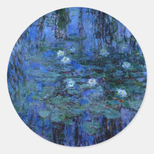 Adesivo Claude Monet Blue Water Lily