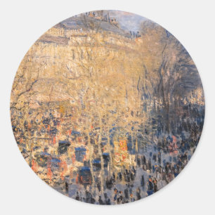 Adesivo Claude Monet - Boulevard des Capucines em Paris