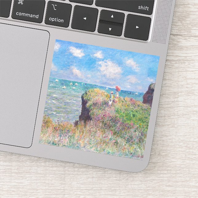 Adesivo Claude Monet - Cliff Walk em Pourville (Detalhe)