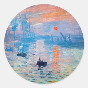 Adesivo Claude Monet - Impressão, Assalto do Sol
