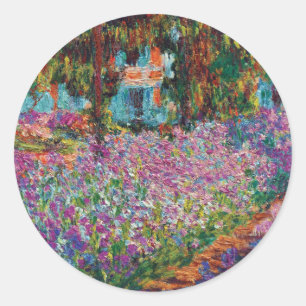 Adesivo Claude Monet - Íris no Jardim de Monet Arte Fino