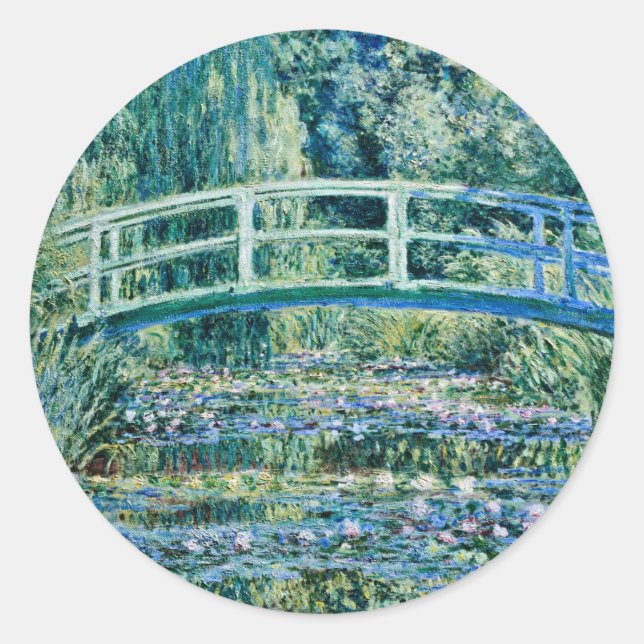 Adesivo Claude Monet - Lírios De Água E Ponte Japonesa (Frente)