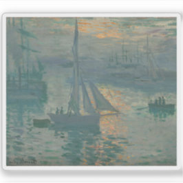 Adesivo Claude Monet - Sunrise (fuzileiro)