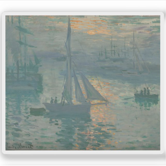 Adesivo Claude Monet - Sunrise (fuzileiro) (Frente)