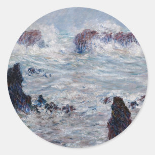 Adesivo Claude Monet - Tempestade na costa de Belle-Ile