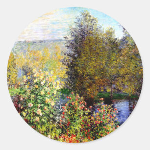 Adesivo Claude Monet Um Canto do Jardim em Montgeron