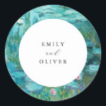 Adesivo Claude Monet Water Lily Wedding<br><div class="desc">Claude Monet Water Lily Wedker</div>