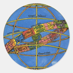 Adesivo Cláudio Ptolomeu Astrônomo, Celestial Antigo 