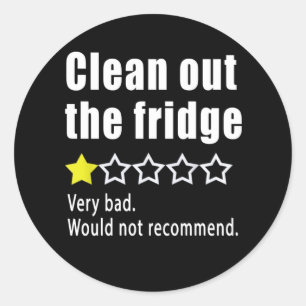 Adesivo Clean out the fridge Would not recommend