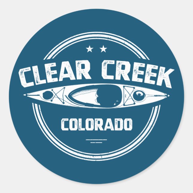 Adesivo Clear Creek, Colorado (Frente)