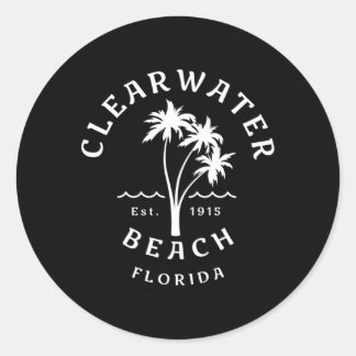 Adesivo Clearwater Beach Original Florida Palm Tree