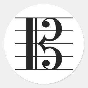 Adesivo Clef de alto em funcionarios