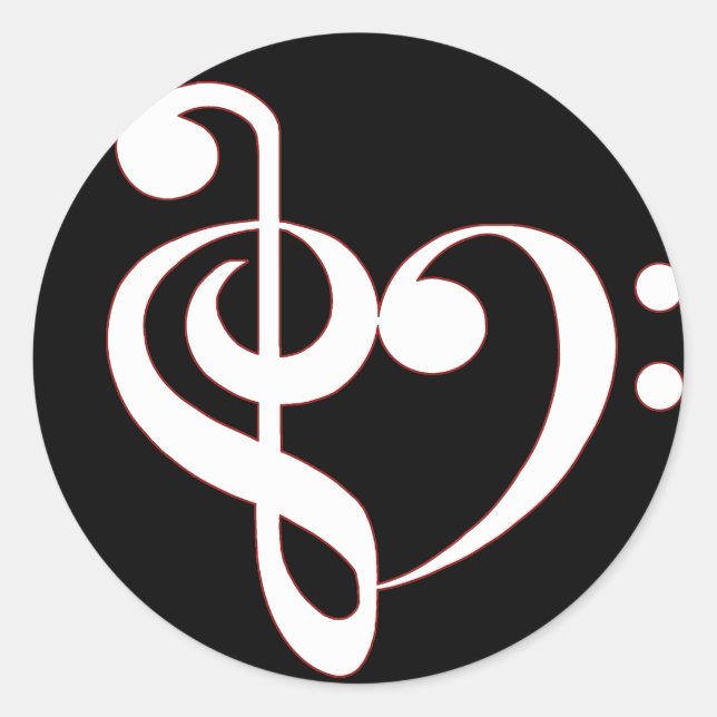 Adesivo Clef Heart Sticker (Frente)
