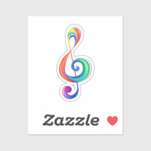 Adesivo Clef (trecho de arco-íris)