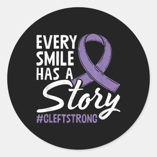 Adesivo Cleft Streft Cleft Warrior Cleft Craniofacial Awar (Frente)