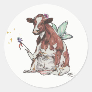 Adesivo Clementina a vaca feericamente