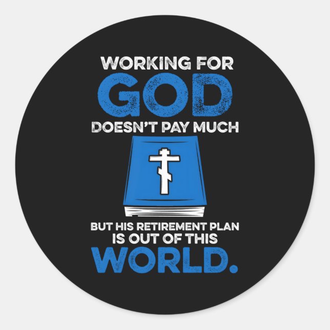 Adesivo Clergy Bíblico Ministro-Cristão Priest (Frente)