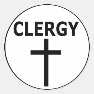 Adesivo Clergy Emblem para Pastores, Reverendários e Minis