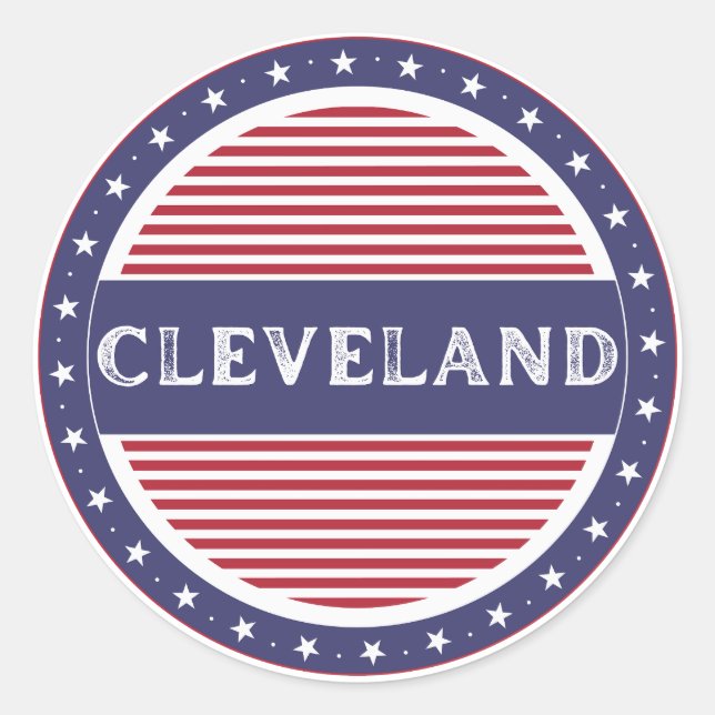 Adesivo Cleveland City Pride Emblem – American Identity (Frente)