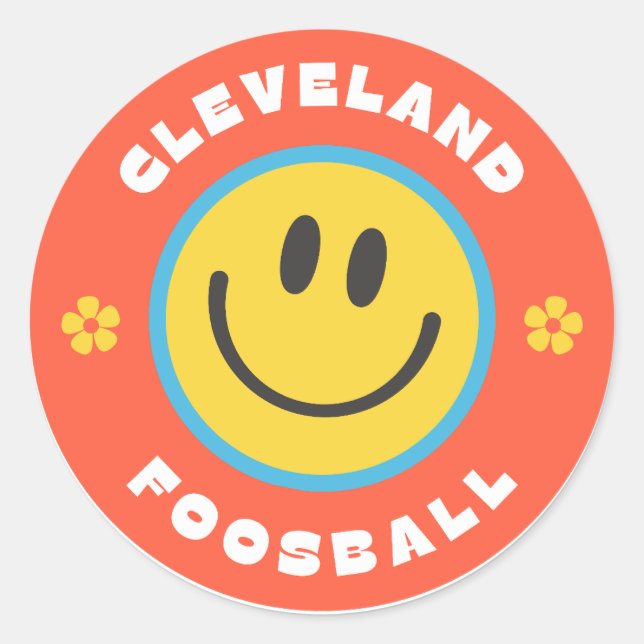 Adesivo Cleveland Foosball Smile (Frente)