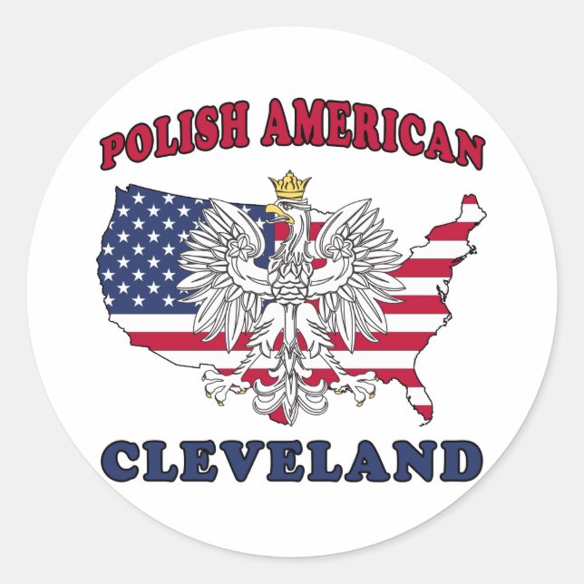 Adesivo Cleveland Ohio Polonês (Frente)