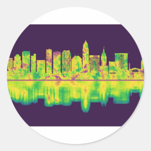 Adesivo Cleveland Ohio Skyline