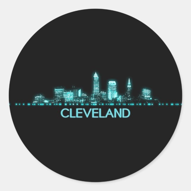 Adesivo Cleveland Skyline (Frente)
