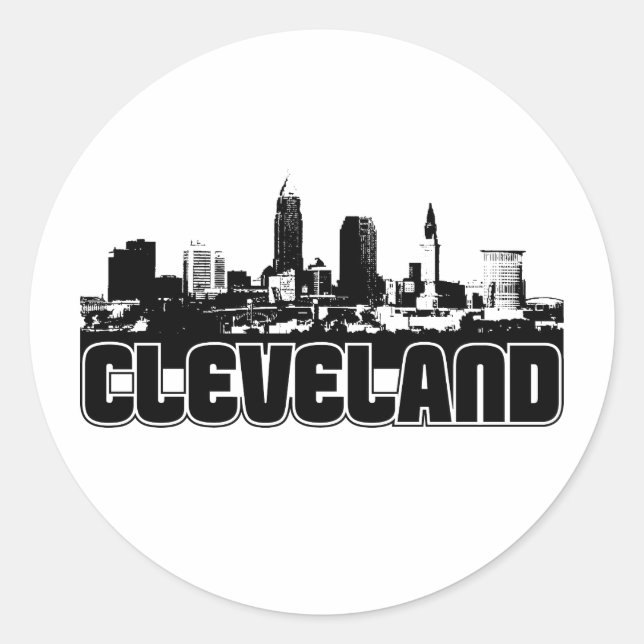 Adesivo Cleveland Skyline (Frente)