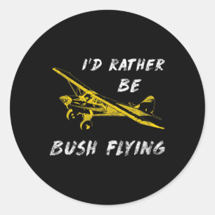 Adesivo Clic Piloto de Avião Super Bush Cub Prefere Voar