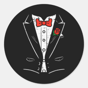 Adesivo Clic Tuxedo Rosa Vermelha Fantasia Legal Dia dos N