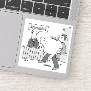 Adesivo Cliente Contabilista com o Huge Piggy Bank