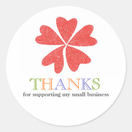 Adesivo Cliente Obrigado Por Pequenas Empresas