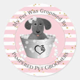 Adesivo Cliente Puppy in Tin Tub