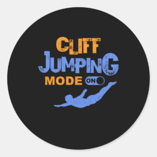 Adesivo Cliff Jumping Mode No Cliff Dividindo Cliff Saltan