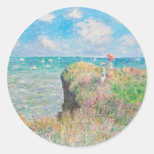Adesivo Cliff Walk em Pourville por Claude Monet
